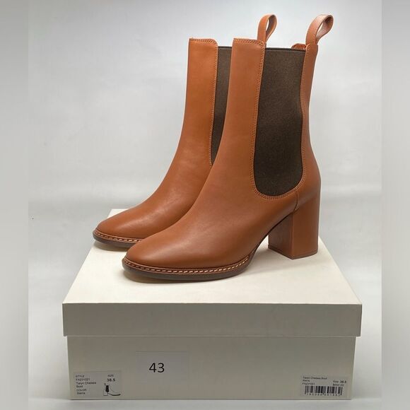 Ulla Johnson Taryn 70MM Leather Chelsea Booties size 38.5 - Picture 11 of 13